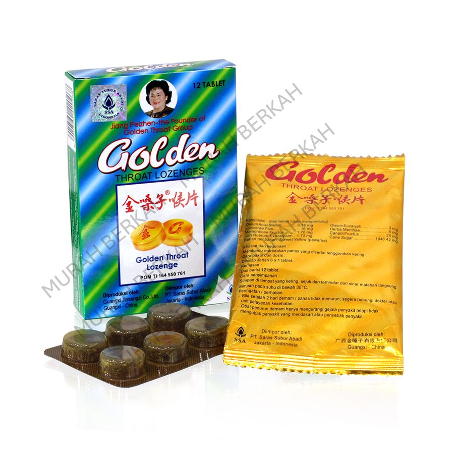GOLDEN THROAT LOZENGES 12's